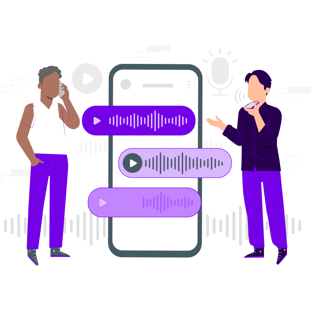 Two-person-with-Phone-showing-Call-Tracking