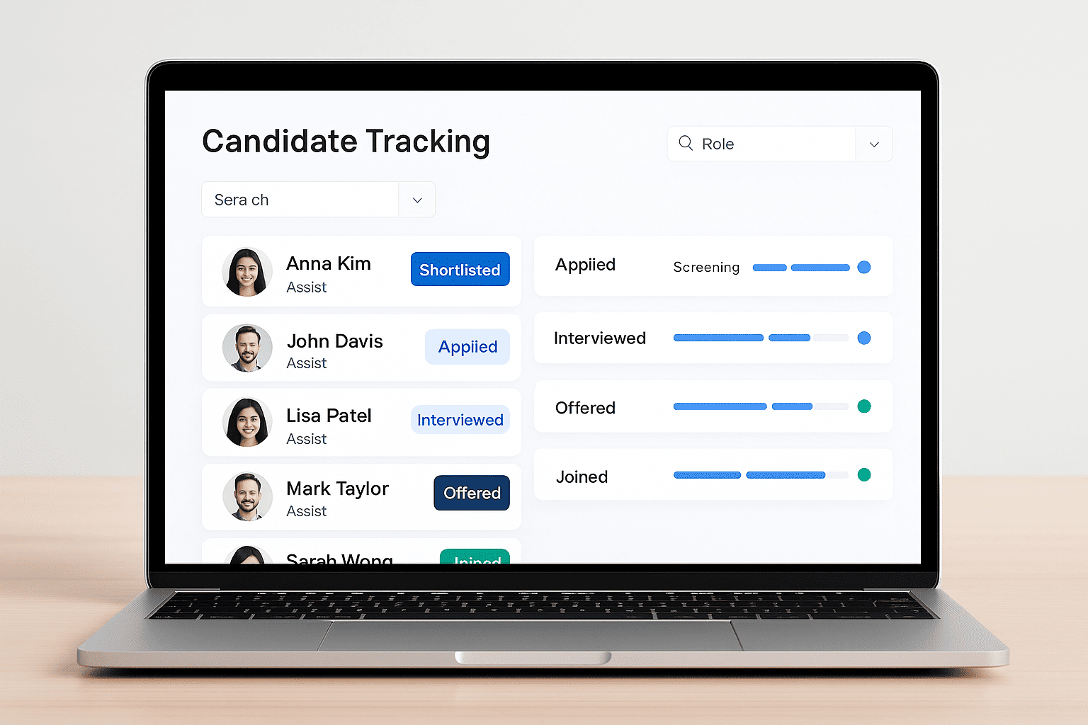 Laptop-Screen-Showing-Candidate-Tracking
